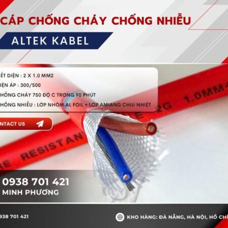 Cáp chống cháy chống nhiễu 2×1.0mm2 Altek Kabel sẵn hàng Đà Nẵng, Hà Nội, Gia Lai Cáp chống cháy chống nhiễu 2×1.0mm2 Altek Kabel sẵn hàng Đà Nẵng, Hà Nội, Gia Lai