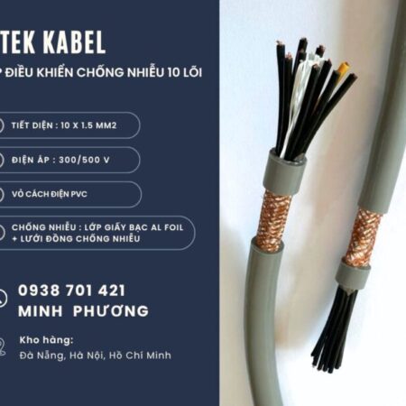 Cáp điều khiển chống nhiễu 10×1.5mm2 hàng sẵn kho Khánh Hòa, Ninh Thuận, Phú Yên Cáp điều khiển chống nhiễu 10×1.5mm2 hàng sẵn kho Khánh Hòa, Ninh Thuận, Phú Yên