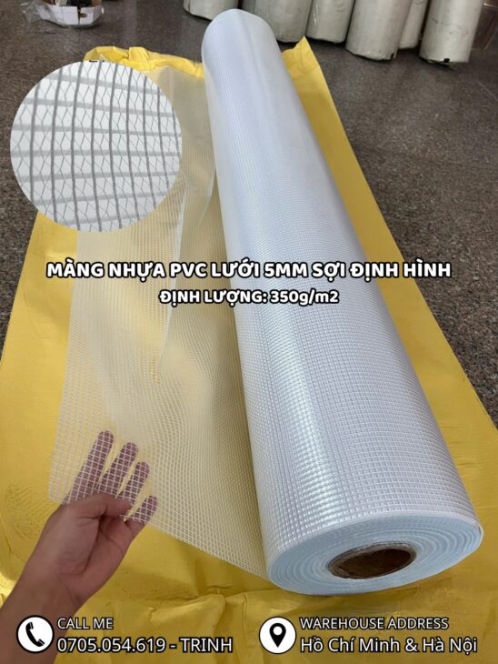 Lưới nhựa pvc màu trắng, màu hồng, sẵn hàng tại kho Altek