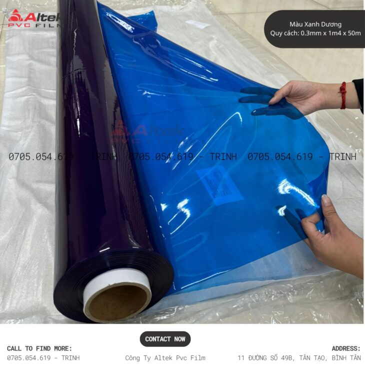Màng nhựa pvc trong màu siêu phẩm cực hot, bestseler