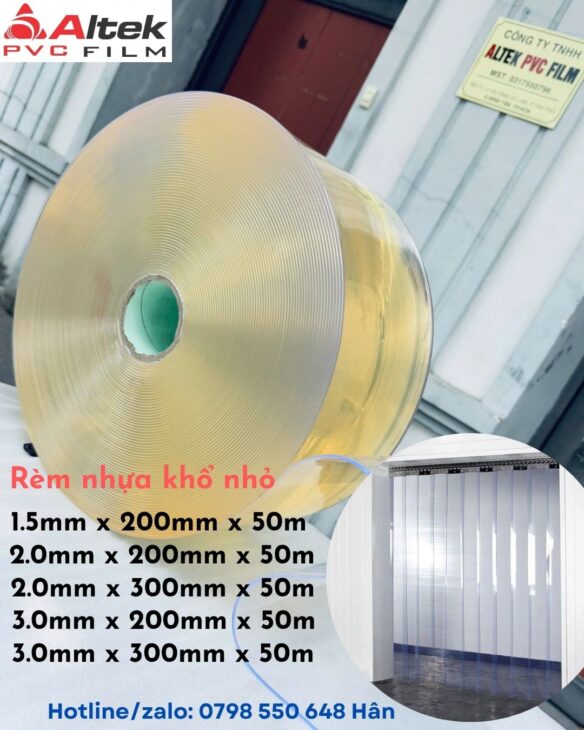 Tổng kho rèm nhựa pvc cuộn nhỏ – sẵn hàng giá xưởng tận gốc