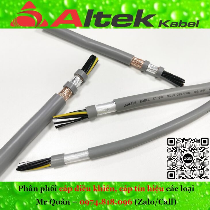 Cáp điều khiển 10 lõi Altek Kabel