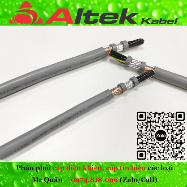Cáp điều khiển 10 lõi Altek Kabel