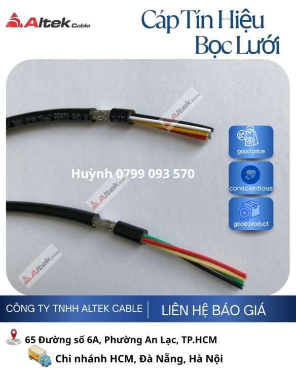 giá dây cáp tín hiệu chống nhiễu 4 lõi