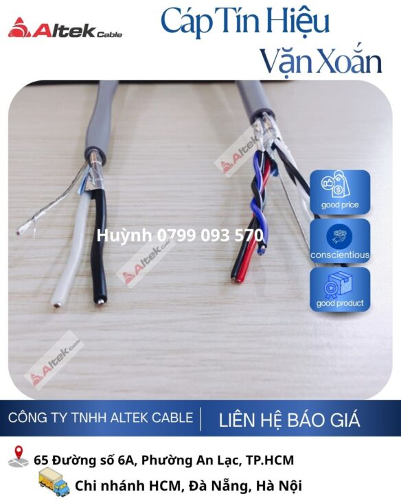 giá dây cáp tín hiệu chống nhiễu 4 lõi