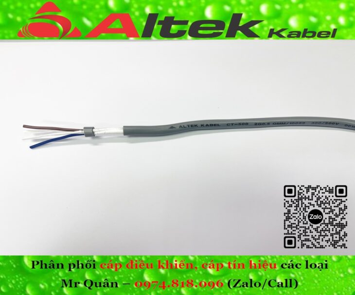 Altek Kabel: Cáp tín hiệu 2 lõi bọc kim Sh-500