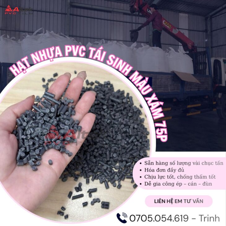 Bán hạt nhựa pvc tái sinh giá 1x.xxx đ/kg – sẵn hàng tại Long An