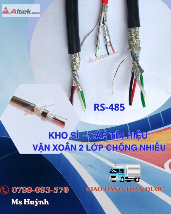 báo giá cáp điện RS485 – chống nhiễu 2 lớp