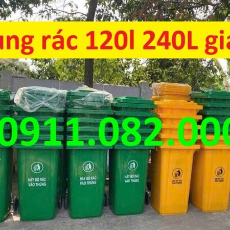 Giao hàng nhanh- giá rẻ thùng rác 120l 240l tại an giang-lh 0911082000