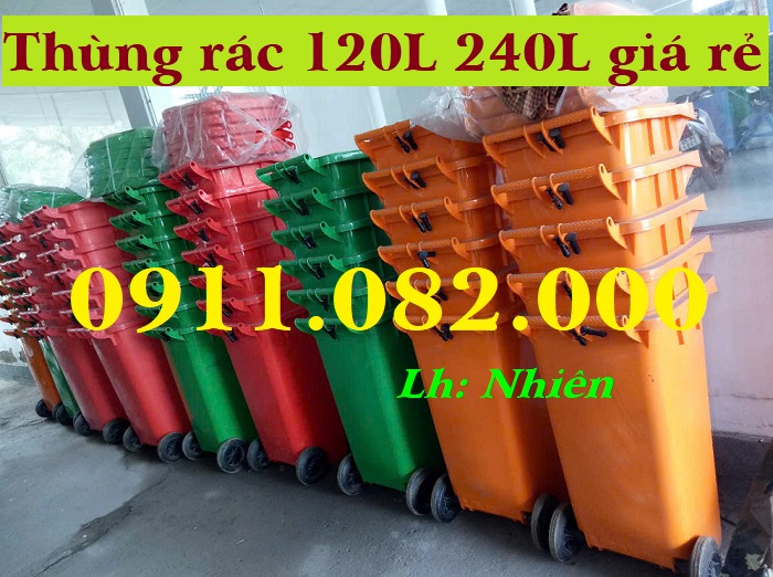 Cung cấp thùng rác phân loại 120 lít 240 lít giá rẻ tại Cần thơ- lh 0911082000