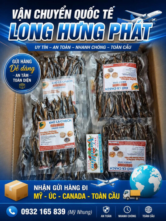 Long Hưng Phát – Gửi yêu thương đi phương Tây, nhận gửi hàng quốc tế 200+ quốc gia