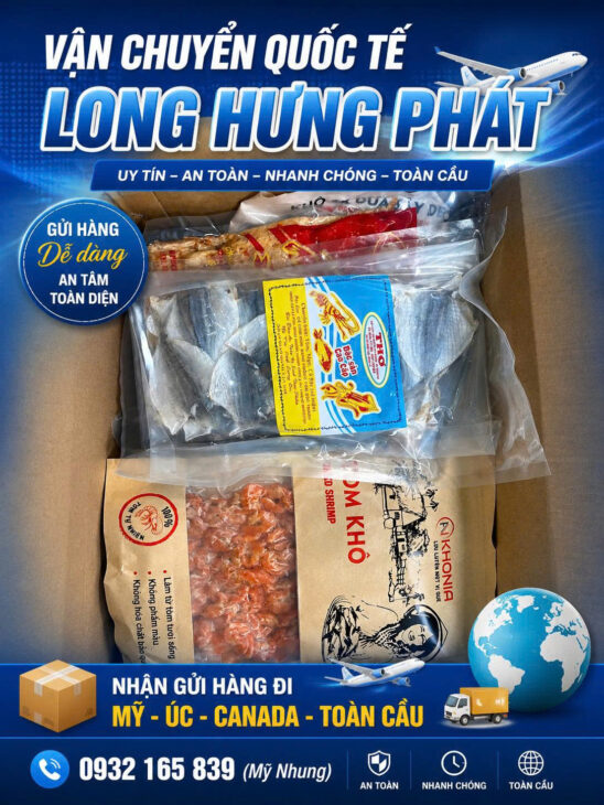 Long Hưng Phát – Gửi yêu thương đi phương Tây, nhận gửi hàng quốc tế 200+ quốc gia