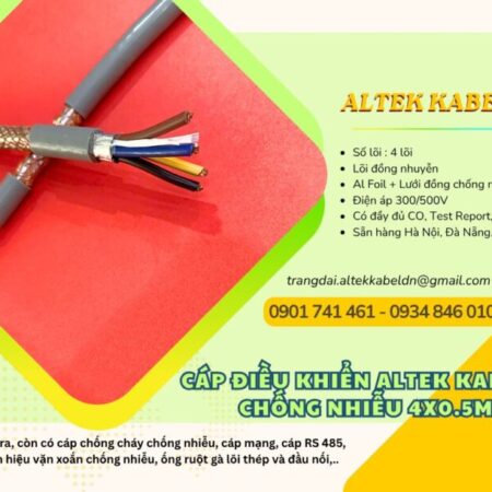 Cáp điều khiển chống nhiễu Altek Kabel 4×0.5 giao nhanh Hà Nội, HCM