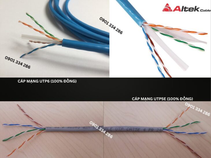 Cáp mạng Altek Kabel Cat5e, Cat6 100% Đồng | Báo giá cáp mạng chính hãng