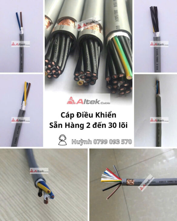 Giá bán cáp điều khiển 2 x 1.0 mm2 tại bắc ninh