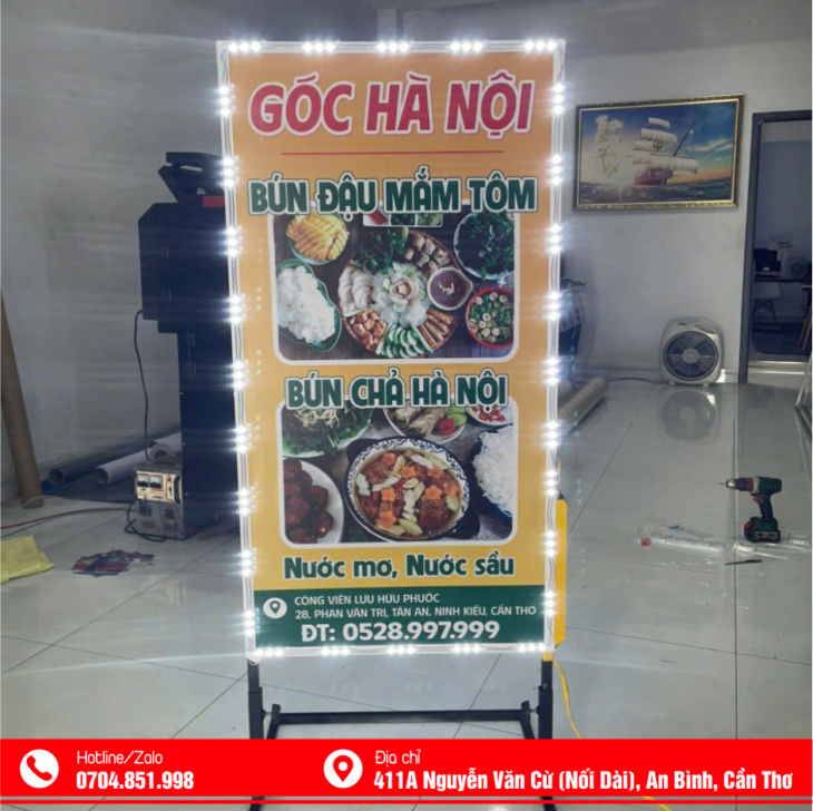GIA CÔNG BẢNG ĐÈN LED HỘP ĐÈN CẦN THƠ