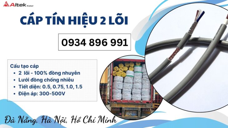 Mua Cáp Điều Khiển 2 Lõi Chính Hãng Tại Huế, Đà Nẵng – Báo Giá Ngay