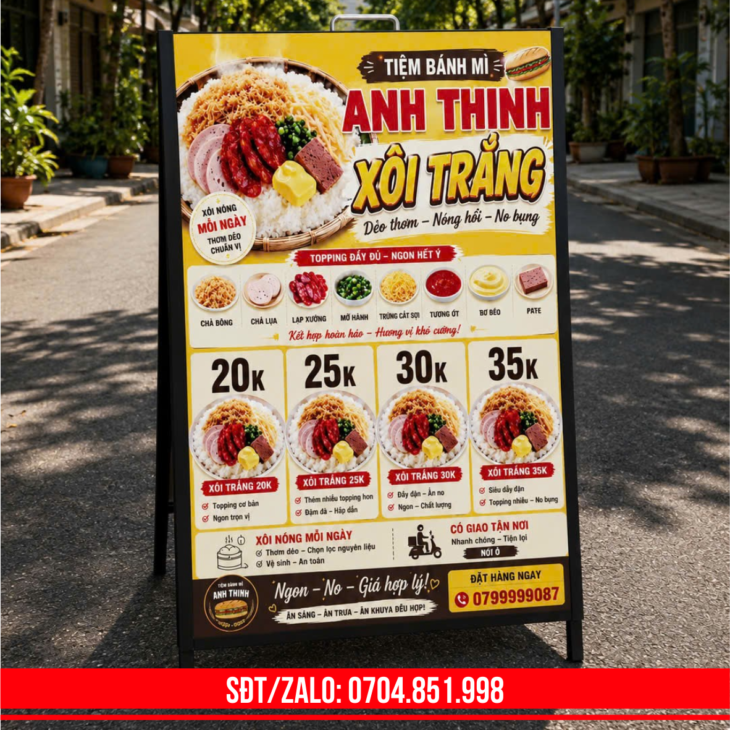 bảng hiệu standee chữ A