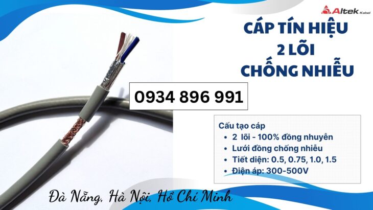 Mua Cáp Điều Khiển 2 Lõi Chính Hãng Tại Huế, Đà Nẵng – Báo Giá Ngay