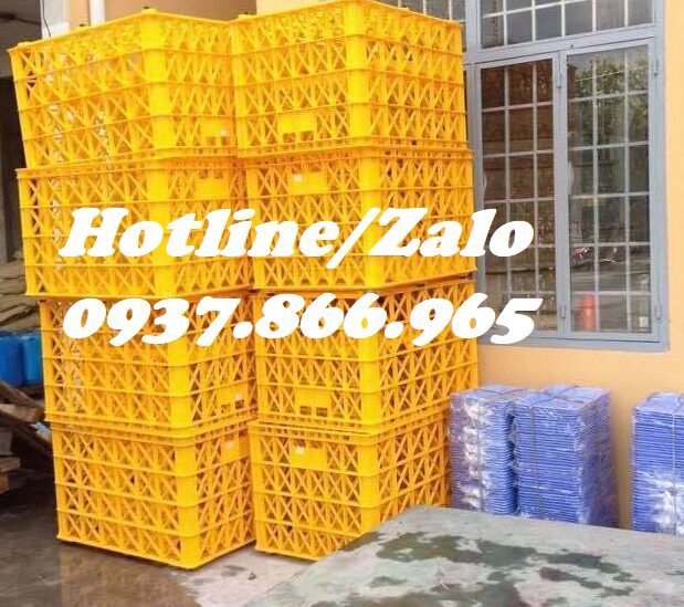 Sọt ship hàng, thùng nhựa có 8 bánh xe, sọt công nghiệp, giá sọt có bánh xe