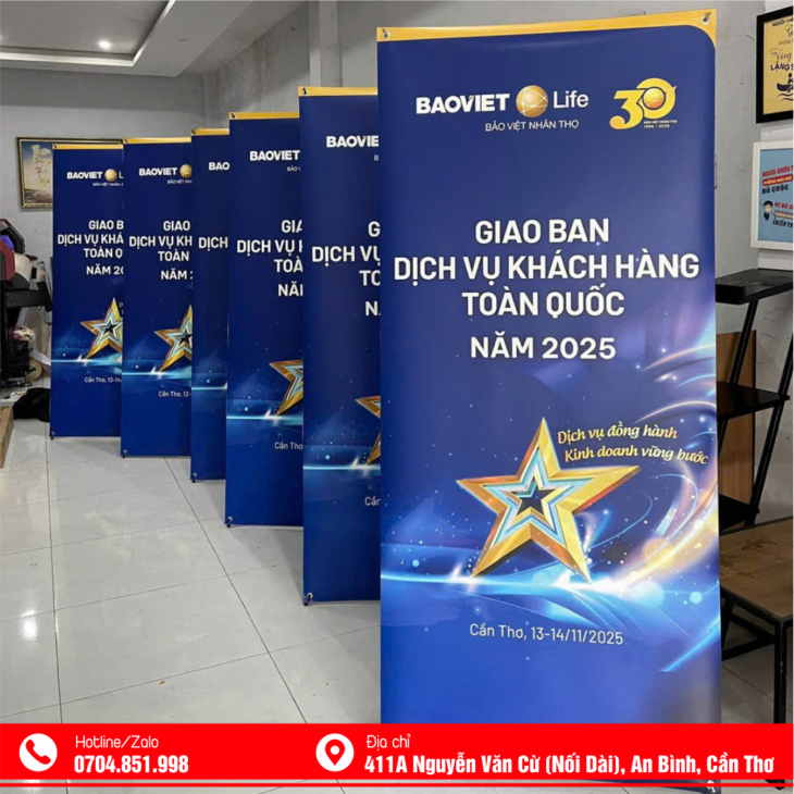 in standee lấy liền tại cần thơ