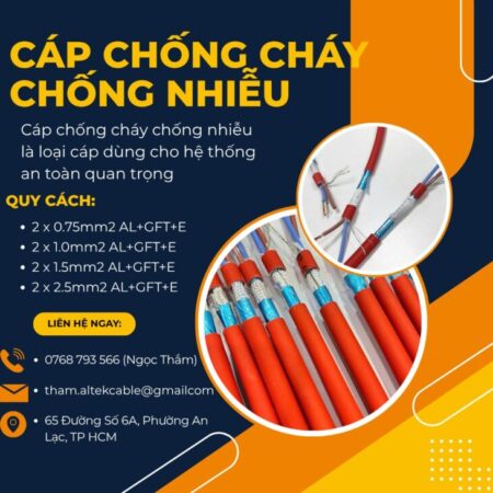 CẦN BÁN Cáp Chống Cháy Chống Nhiễu Altek Kabel