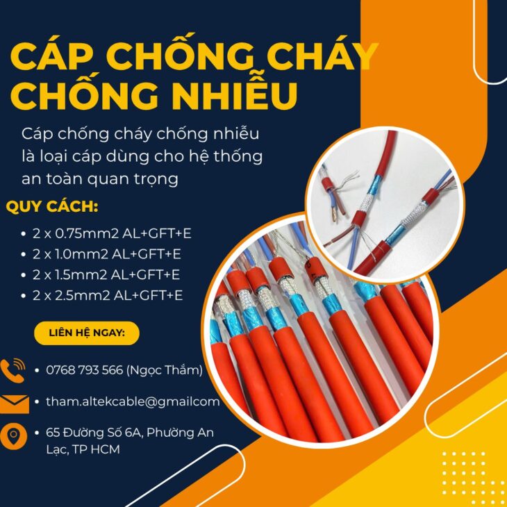 CẦN BÁN Cáp Chống Cháy Chống Nhiễu Altek Kabel
