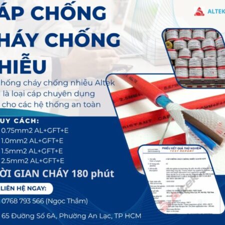 CẦN BÁN Cáp Chống Cháy Chống Nhiễu Altek Kabel 0.75mm2