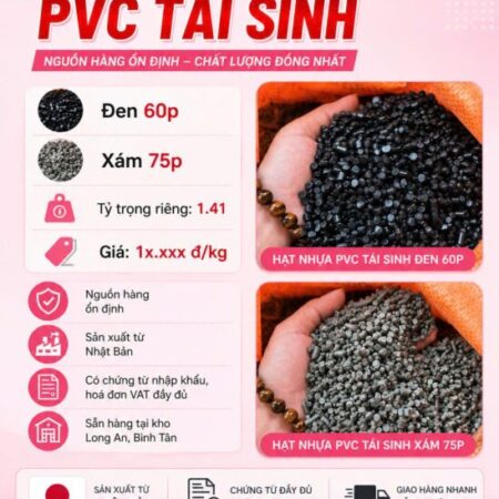 Hạt nhựa pvc tái sinh lựa chọn tốt cho nhà sản xuất, liên hệ ngay
