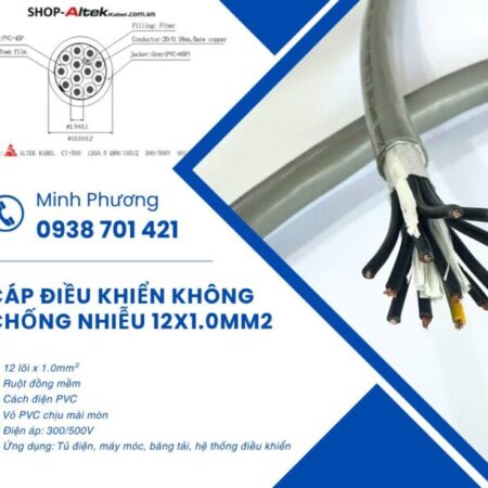 Cung cấp cáp điều khiển 12×1.0mm2 toàn quốc Quảng Ngãi, Bình Định, Phú Yên