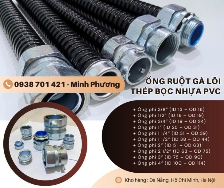 Ống Ruột Gà Lõi Thép Bọc Nhựa PVC – Giải Pháp Bảo Vệ Dây Điện An Toàn Cho Mọi Công Trình