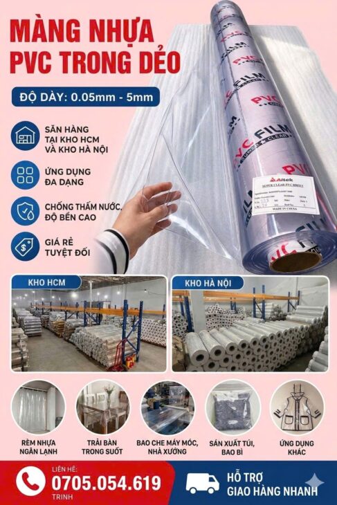 Tại sao màng trong suốt được sử dụng rộng rãi, ở đâu bán ???