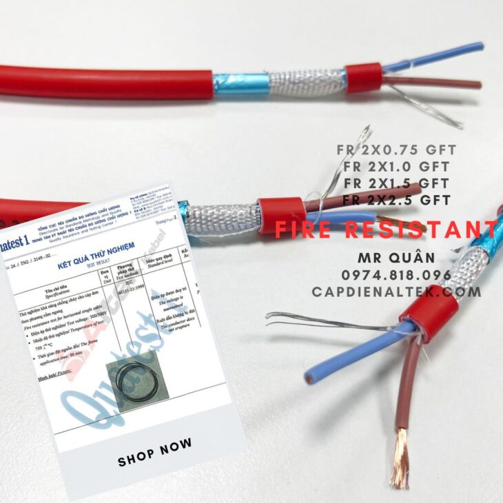 Cáp báo cháy chống cháy 2×1.5 – Tổng kho Altek