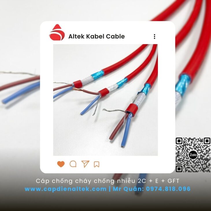 Cáp báo cháy chống cháy 2×1.5 – Tổng kho Altek