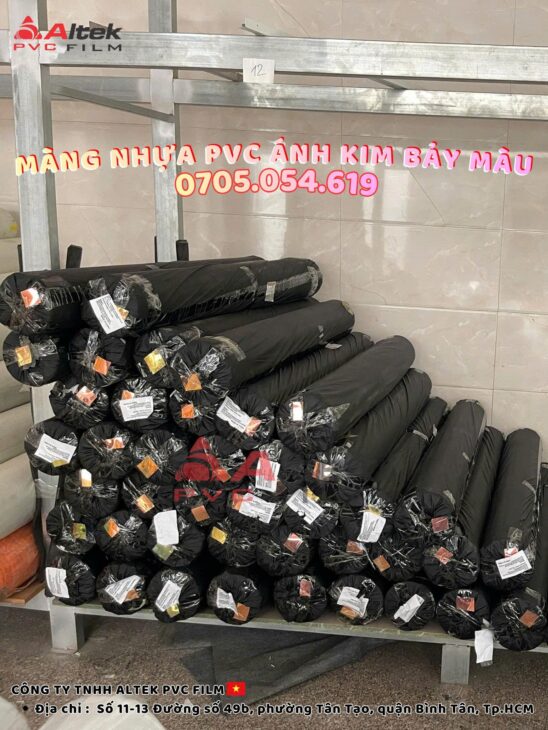 Màng nhựa pvc hologram đổi màu kỳ ảo, bền bỉ, chống nước