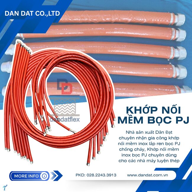 Khớp nối mềm inox nối ren,khớp nối ren công nghiệp,khớp chống rung mặt bích,khớp nối giảm chấn inox