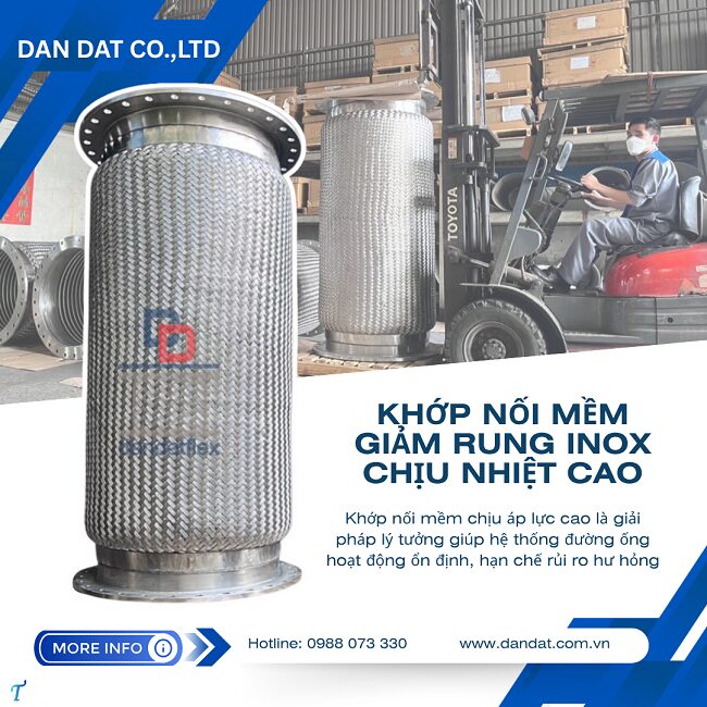 Khớp Nối Mềm FL100/ Khớp Nối Mềm FL200/ Khớp Nối Mềm Công Nghiệp/ Khớp Nối Mềm 2 Đầu Nối Bích