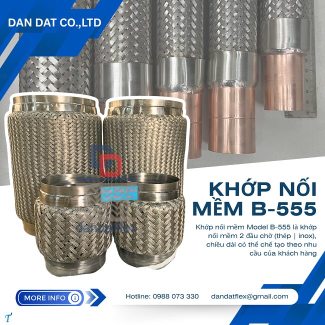 Khớp Nối Mềm FL100/ Khớp Nối Mềm FL200/ Khớp Nối Mềm Công Nghiệp/ Khớp Nối Mềm 2 Đầu Nối Bích