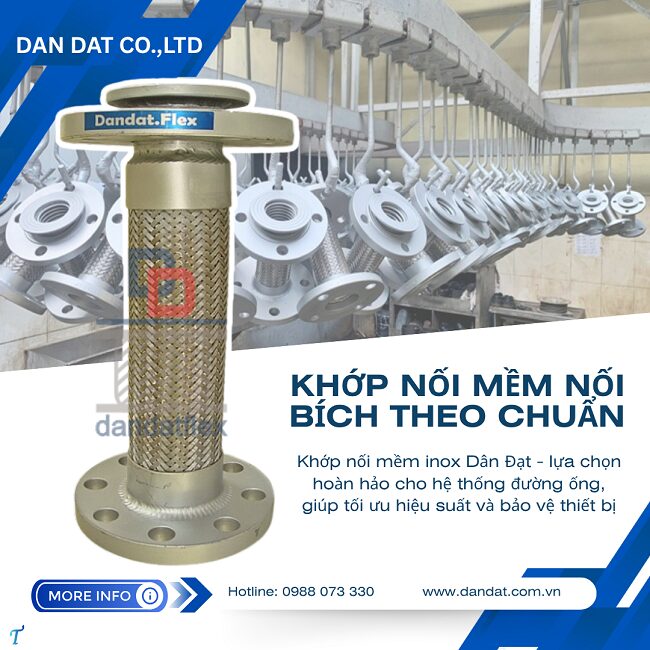 Khớp nối mềm inox nối ren,khớp nối ren công nghiệp,khớp chống rung mặt bích,khớp nối giảm chấn inox