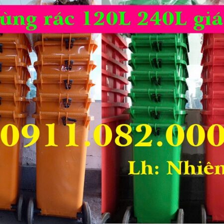 Cung Cấp Thùng Rác Nhựa Toàn Quốc Thùng Rác 120l – 240l – 660l Giá Tốt- lh 0911082000