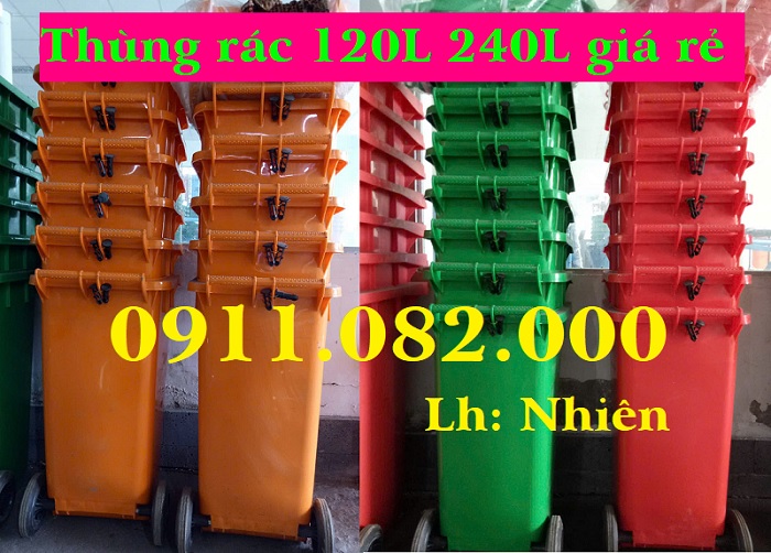Cung Cấp Thùng Rác Nhựa Toàn Quốc Thùng Rác 120l – 240l – 660l Giá Tốt- lh 0911082000