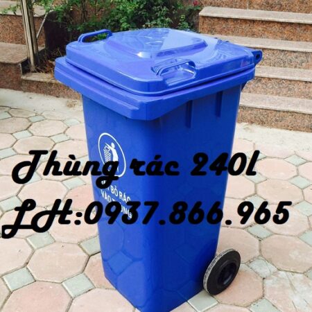 Thùng gom rác khu dân cư, thùng rác công nghiệp, thùng rác nhựa HPDE