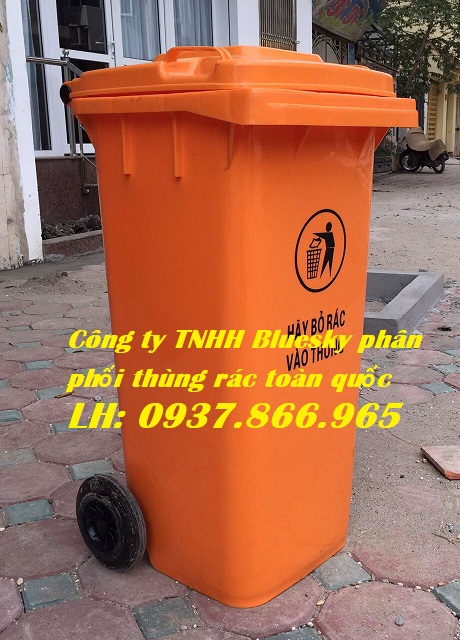 Thùng gom rác khu dân cư, thùng rác công nghiệp, thùng rác nhựa HPDE