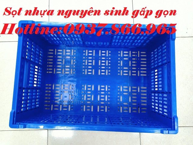 Khay gấp gọn, thùng nhựa gập, sọt gấp gọn tại Hà Nội