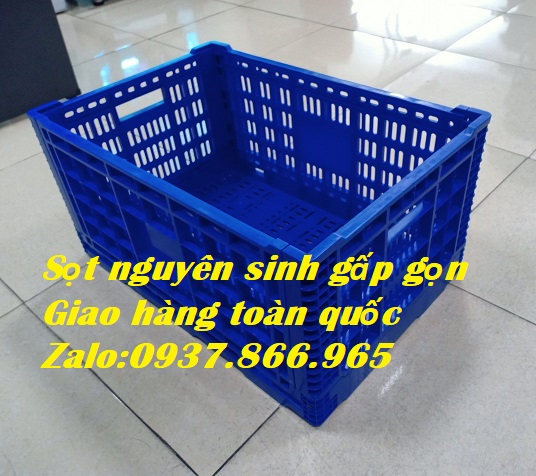 Khay gấp gọn, thùng nhựa gập, sọt gấp gọn tại Hà Nội