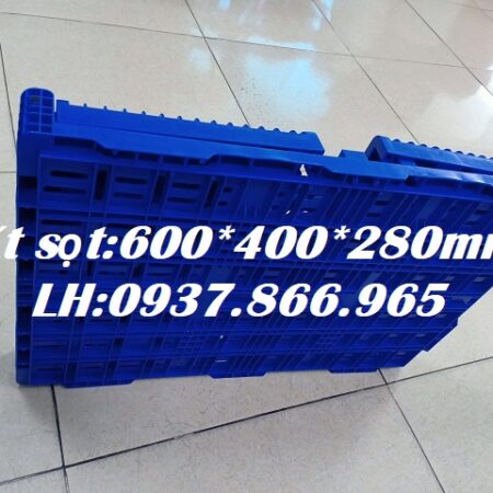 Sọt nhựa hở, sóng nhựa gấp gọn, sọt gấp gọn tiết kiệm diện tích