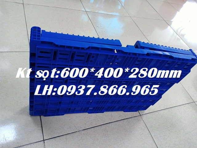 Sọt nhựa hở, sóng nhựa gấp gọn, sọt gấp gọn tiết kiệm diện tích