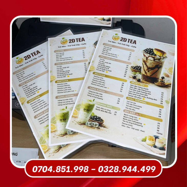 thiết kế in ấn thi công sự kiện in menu