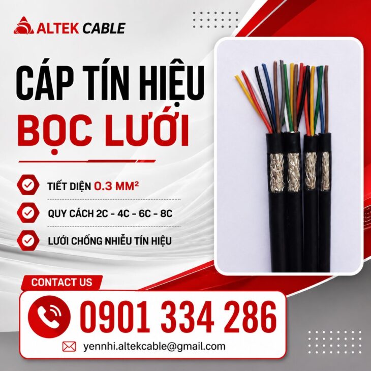 Báo Giá Cáp Điều Khiển 0.3mm² ALTEK KABEL