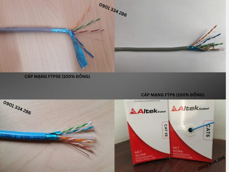 Cáp Mạng FTP Cat5e & Cat6 100% Đồng ALTEK KABEL